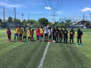 セレッソ大阪　サッカースクール　サッカーキャンプinノンタブリー　試合前の整列